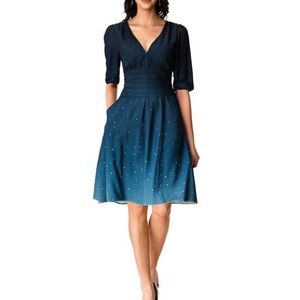 NWOT Lovely Ombré Star Print Dress